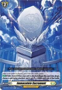 Immaculate Sacrament - DZ-BT07: Moon Fangs & Cerulean Blaze - Cardfight Vanguard card