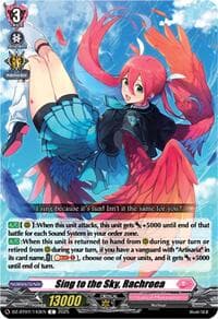 Sing to the Sky, Rachroea - DZ-BT07: Moon Fangs & Cerulean Blaze - Cardfight Vanguard card