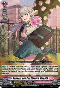 Sunsets and Cut Flowers, Kireath - DZ-BT07: Moon Fangs & Cerulean Blaze - Cardfight Vanguard card
