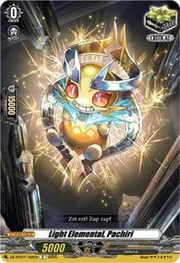 Light Elemental, Pachiri - DZ-BT07: Moon Fangs & Cerulean Blaze - Cardfight Vanguard card