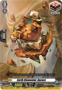 Earth Elemental, Garara - DZ-BT07: Moon Fangs & Cerulean Blaze - Cardfight Vanguard card
