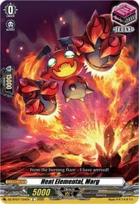 Heat Elemental, Marg - DZ-BT07: Moon Fangs & Cerulean Blaze - Cardfight Vanguard card