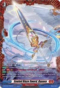 Sealed Blaze Sword, Dyaava (FR) - DZ-BT07: Moon Fangs & Cerulean Blaze - Cardfight Vanguard card