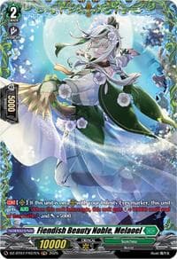 Fiendish Beauty Noble, Melaoel (FR) - DZ-BT07: Moon Fangs & Cerulean Blaze - Cardfight Vanguard card