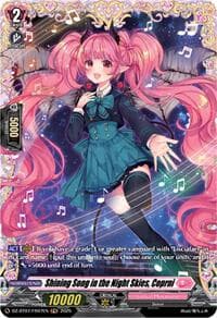 Shining Song in the Night Skies, Coprni (FR) - DZ-BT07: Moon Fangs & Cerulean Blaze - Cardfight Vanguard card