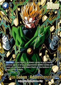 Son Gohan : Adolescence (Alternate Art) - Raging Roar Alternate Art Reprints - Dragon Ball Super: Fusion World card