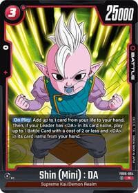 Shin (Mini) : DA - Rivals Clash - Dragon Ball Super: Fusion World card