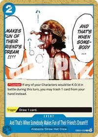 And That's When Somebody Makes Fun of Their Friend's Dream!!!! - Extra Booster: Anime 25th Collection - One Piece Card Game card