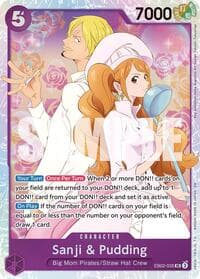 Sanji & Pudding - Extra Booster: Anime 25th Collection - One Piece Card Game card