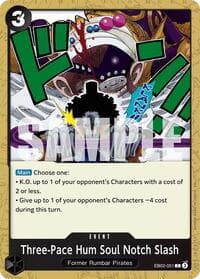 Three-Pace Hum Soul Notch Slash - Extra Booster: Anime 25th Collection - One Piece Card Game card