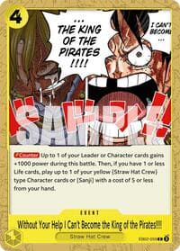 Without Your Help I Can't Become the King of the Pirates!!!! - Extra Booster: Anime 25th Collection - One Piece Card Game card