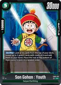Son Gohan : Youth - Rivals Clash - Dragon Ball Super: Fusion World card
