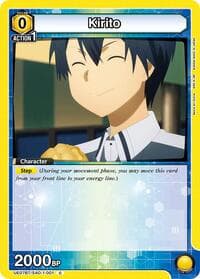 Kirito (001) - UE07BT: Sword Art Online - Union Arena card