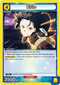 Kirito (002) - UE07BT: Sword Art Online - Union Arena card