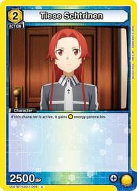 Tiese Schtrinen - UE07BT: Sword Art Online - Union Arena card