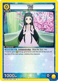 Yui (008) - UE07BT: Sword Art Online - Union Arena card