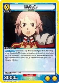 Lisbeth (009) - UE07BT: Sword Art Online - Union Arena card