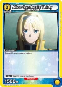Alice Synthesis Thirty (010) - UE07BT: Sword Art Online - Union Arena card
