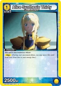 Alice Synthesis Thirty (011) - UE07BT: Sword Art Online - Union Arena card