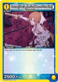 Asuna (Stacia, the Goddess of Creation) (020) - UE07BT: Sword Art Online - Union Arena card