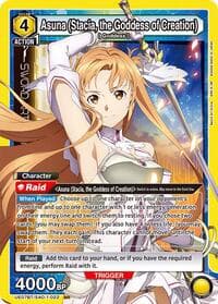 Asuna (Stacia, the Goddess of Creation) (022) - UE07BT: Sword Art Online - Union Arena card