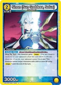 Sinon (Sun Goddess, Solus) (024) - UE07BT: Sword Art Online - Union Arena card