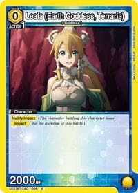 Leafa (Earth Goddess, Terraria) (026) - UE07BT: Sword Art Online - Union Arena card