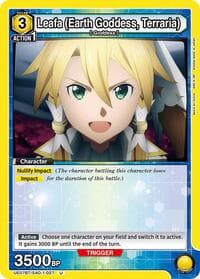 Leafa (Earth Goddess, Terraria) (027) - UE07BT: Sword Art Online - Union Arena card
