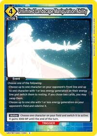Unlimited Landscape Manipulation Ability - UE07BT: Sword Art Online - Union Arena card