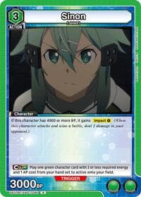Sinon (090) - UE07BT: Sword Art Online - Union Arena card