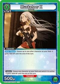 Musketeer X - UE07BT: Sword Art Online - Union Arena card