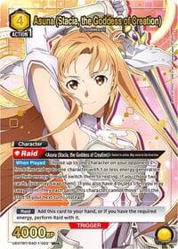 Asuna (Stacia, the Goddess of Creation) (022) (SR*) - UE07BT: Sword Art Online - Union Arena card