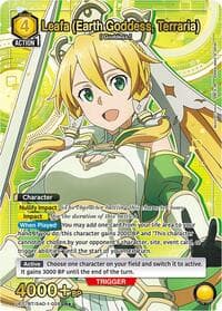 Leafa (Earth Goddess, Terraria) (028) (R*) - UE07BT: Sword Art Online - Union Arena card