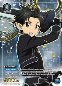 Kirito (053) (R*) - UE07BT: Sword Art Online - Union Arena card
