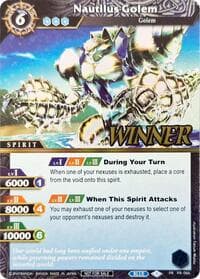 Nautilus Golem (Store Tournament & Sealed Deck Pack Vol.2 -Winner-) - Launch & Event Promos - Battle Spirits Saga card