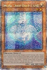 Spectral, Dragon Ruler of Flickers (Quarter Century Secret Rare) - Alliance Insight - YuGiOh card