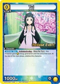 Yui (008) - UE07BT: Sword Art Online Release Event Cards - Union Arena card