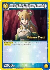 Leafa (Earth Goddess, Terraria) (026) - UE07BT: Sword Art Online Release Event Cards - Union Arena card