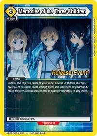 Memories of the Three Children - UE07BT: Sword Art Online Release Event Cards - Union Arena card