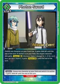 Photon Sword - UE07BT: Sword Art Online Release Event Cards - Union Arena card