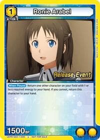 Ronie Arabel - UE07BT: Sword Art Online Release Event Cards - Union Arena card