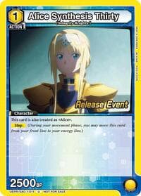 Alice Synthesis Thirty (011) - UE07BT: Sword Art Online Release Event Cards - Union Arena card