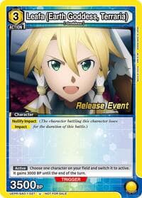 Leafa (Earth Goddess, Terraria) (027) - UE07BT: Sword Art Online Release Event Cards - Union Arena card