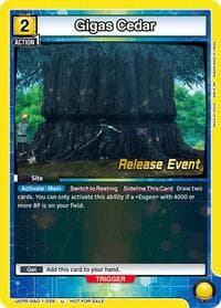 Gigas Cedar - UE07BT: Sword Art Online Release Event Cards - Union Arena card
