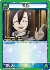 Kirito (085) - UE07BT: Sword Art Online Release Event Cards - Union Arena card