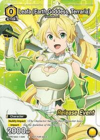 Leafa (Earth Goddess, Terraria) (026) (Release Event Participation) - UE07BT: Sword Art Online Release Event Cards - Union Arena card