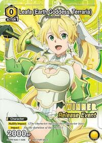 Leafa (Earth Goddess, Terraria) (026) (Release Event Winner) - UE07BT: Sword Art Online Release Event Cards - Union Arena card
