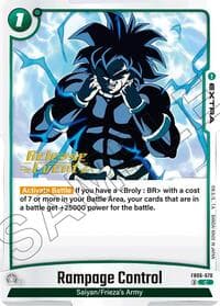 Rampage Control - Rivals Clash Release Event Cards - Dragon Ball Super: Fusion World card