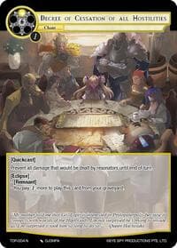 Decree of Cessation of all Hostilities - Ten Oaths of Protopaterpolis' War - Force of Will card