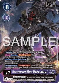 Beelzemon: Blast Mode ACE - Limited Card Pack -Billion Bullet- - Digimon Card Game card
